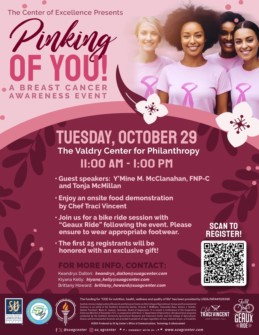 Southern University Ag Center 2024 Breast Cancer Awareness Event