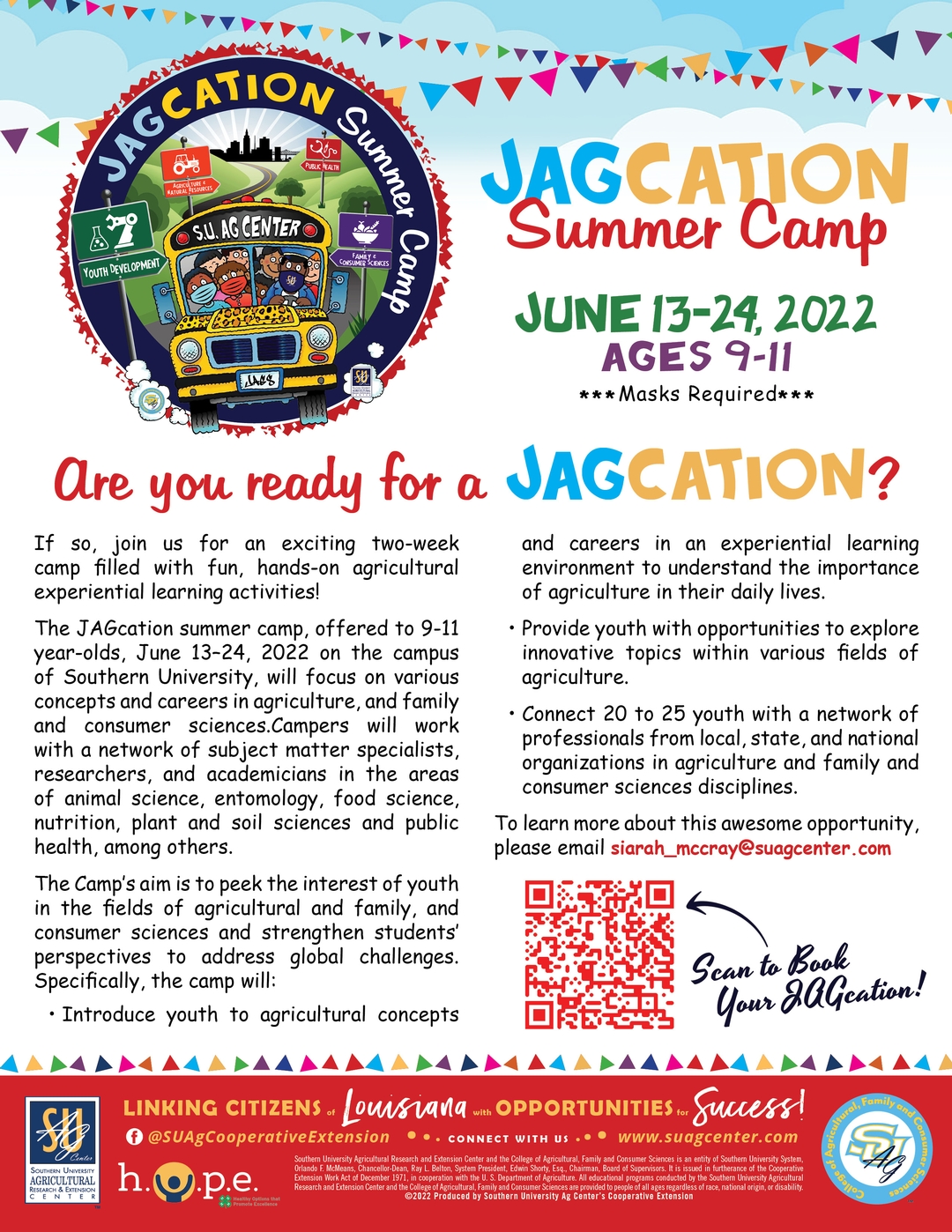 Southern University Ag Center JAGcation Summer Camp