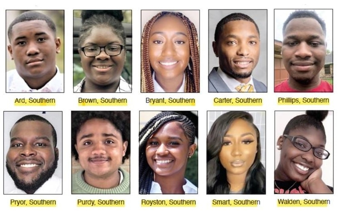 Ten Southern University Urban Forestry majors received scholarships from the Louisiana Forestry Foundation (LFF). Photo courtesy of the LFF.